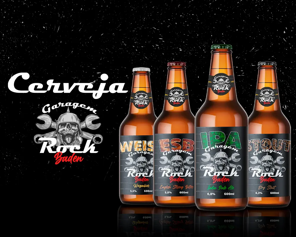 Rótulos Cerveja Garagem Rock Baden